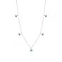 Silver Green Butterfly Sterling Silver Charm Necklace, Image 1 of 3
