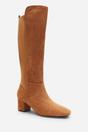 Beige 'Cherish' Block Heel Knee High Boots, Image 4 of 7
