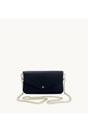 Blue The Munro Navy Leather Shoulder Bag, Image 5 of 6