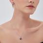 Silver Blue Saturn Jewelled Sterling Silver Necklace, Image 4 of 5
