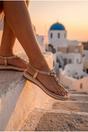  Pearl Embellished T Bar Flat Sandals, Image 5 of 6