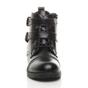 Black Low Heel Biker Ankle Boots, Image 6 of 6