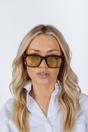 Green Square Sunglasses in Green, Image 5 of 7