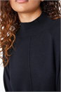 Black Longline High Neck Tunic Jumper , Image 5 of 5