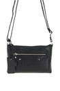 Black Genuine Leather Crossbody Bag, Image 2 of 6