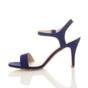 Royal Blue Barely There Strappy High Heeled Sandals, Image 3 of 6