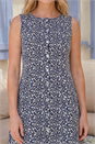 Navy  Petite Ditsy Dress, Image 4 of 4