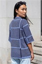  Check Short Sleeve Jumper, Image 3 of 4