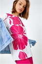 PINK Floral Print Stretch T-Shirt, Image 1 of 5