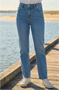 Denim Petite Stretch Straight Leg Jeans, Image 2 of 4