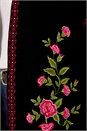 Black Floral Embroidered Velvet Trophy Jacket, Image 5 of 7