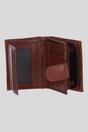 Tan Suede & Leather RFID Protected Trifold Purse, Image 3 of 4