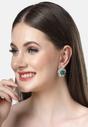 Green AVANT-GARDE PARIS Green Diva Collection Columbine Studs, Image 4 of 5