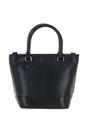 Black Small Real Leather Bucket Bag, Image 3 of 4