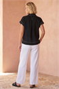 Black Contrast Stitch Shirt, Image 2 of 4