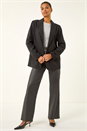 Black Revere Collared Diamante Jacket, Image 4 of 6