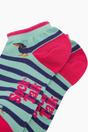 Green Winding Sausage Dog Bamboo Trainer Socks, Image 2 of 4