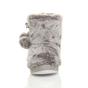 Grey AJVANI Grey Faux Fur Lined Slip On Memory Foam Mules Slippers, Image 6 of 6