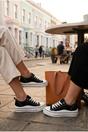 Black iKrush Black Saoirse Low Top Canvas Trainers, Image 5 of 8