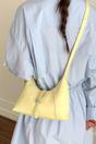 Yellow Structured Shoulder Bag With Top Handle, Image 2 of 4