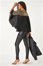 Bronze Sequin Yoke Frilled Tunic Top, Image 4 of 5