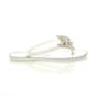White Diamante Bow Toe Post Jelly Sandals Flip Flops, Image 2 of 6