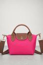 Pink Flourescent Mini Pouch Crossbody Bag, Image 1 of 3