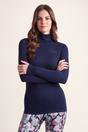 Blue Meru Cashmere Touch Roll Neck Base Layer, Image 1 of 5