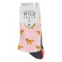 Blush 3 Pack Ladies Jacquard Novelty Cotton Socks, Image 3 of 3