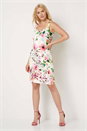 Ivory Floral Print Scuba Dress, Image 1 of 3