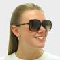 Brown Michael Kors Brown Square Dark Tortoise Smoke Gradient Sunglasses, Image 5 of 8
