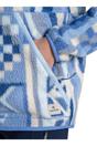 Blue Dante Patterned Full Zip Fleece Jacket, Image 3 of 4
