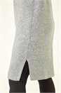 Grey Petite Knitted Pintuck Shift Dress, Image 5 of 5