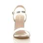 Silver AJVANI Silver High Heel Barely There Strappy Sandals, Image 6 of 6