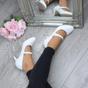 White AJVANI White Mid Heel Mary Jane Court Shoes, Image 5 of 6