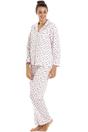 Pink Ditsy Floral Print Cotton Pyjama Set, Image 4 of 5