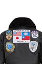 Black A2 Top Gun Leather Bomber Jacket, Image 7 of 7