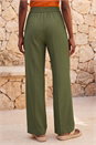 Khaki Smart Twill Wide Leg Pocket Trouser, Image 3 of 4
