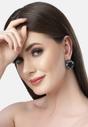 Black AVANT-GARDE PARIS Black Diva Collection Columbine Studs, Image 4 of 5