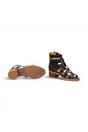Black Womens Soft Block Heel Sandals W3H-1823, Image 7 of 8