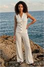 Ivory  Dusk Stripe Wide Leg Trouser , Image 5 of 6