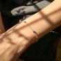 Gold Turkish Evil Eye Gold Plated Charm Friendship Bracelet, Image 4 of 5