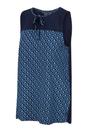 Navy Janessa Patterned Sleeveless TShirt, Image 3 of 3