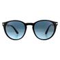 Black Persol Black Round Black Azure Gradient Blue Sunglasses, Image 1 of 4