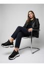 Black iKrush Black Ivy Studded Chunky Trainers, Image 4 of 5