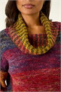 Multi  Roll Neck Chunky Knit Jumper, Image 5 of 5