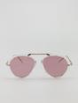 Black Clear Frame Aviator Sunglasses, Image 1 of 1