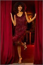 Red Sequin Tassel Flapper Midi Dress, Image 7 of 7