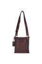 Dark Brown Vintage Small Leather Shoulder Bag, Image 4 of 4