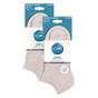 Burgundy 6 Pack Trainer Ankle Socks, Image 3 of 3